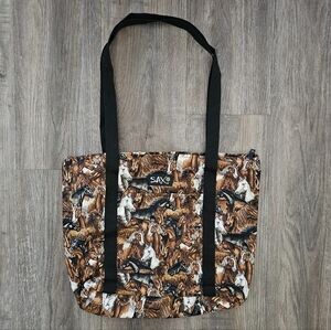 Sax Horse Print Tote Bag